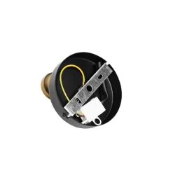 Design-Deckenspot Schwarz mit Gold mit Rauchglas - Zuzanna