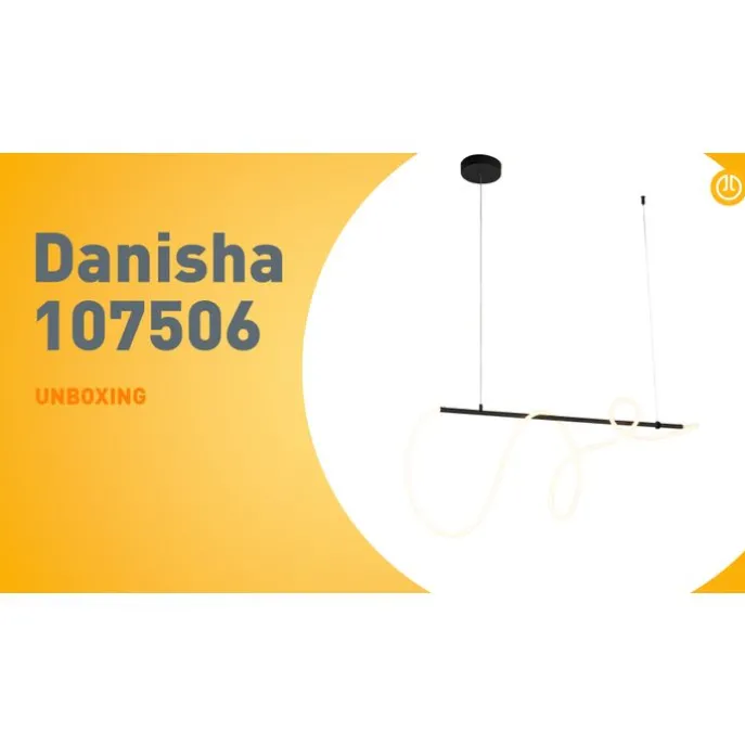 Design-Hängelampe schwarz inkl. LED 3-stufig dimmbar - Danisha