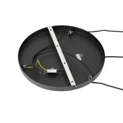 Design-Hängelampe schwarz mit Goldglas 3-flammig - Bert