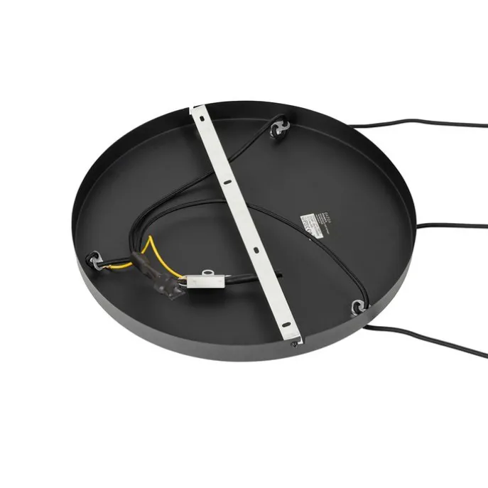 Design-Hängelampe schwarz mit Goldglas 3-flammig - Bert