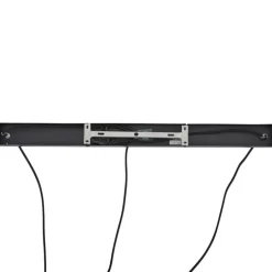 Design-Hängelampe schwarz mit Regenbogen-Glas rechteckig 3-flammig - Mallon