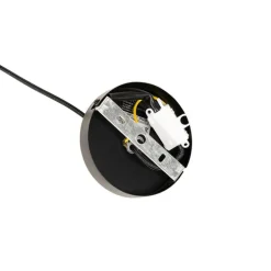 Design-Hängelampe schwarz mit Rauchglas - Chico