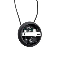 Design-Hängelampe schwarz mit Goldglas 2-flammig - Bliss