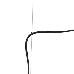 Design-Hängelampe schwarz mit Goldglas 2-flammig - Bliss