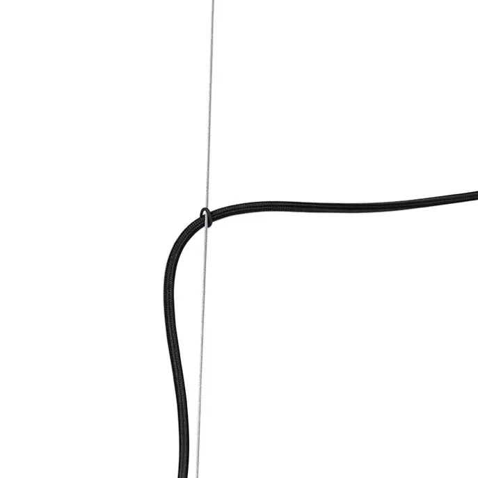 Design-Hängelampe schwarz mit Goldglas 2-flammig - Bliss