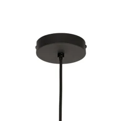 Design-Hängelampe schwarz mit goldenem Glas – Bert