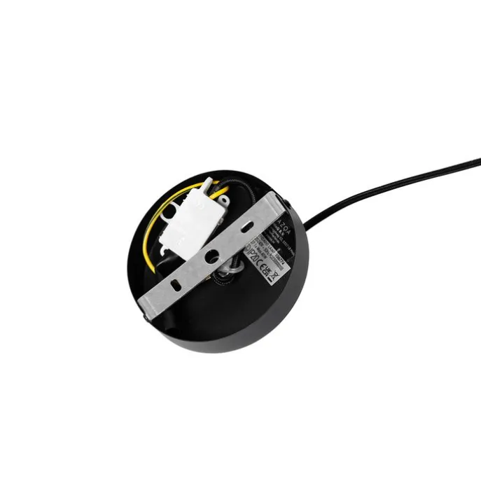 Design-Hängelampe schwarz mit goldenem Glas – Bert