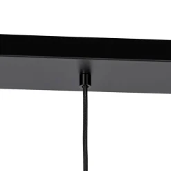 Design-Hängelampe schwarz mit Gold und Rauchglas 3-flammig - Kyan