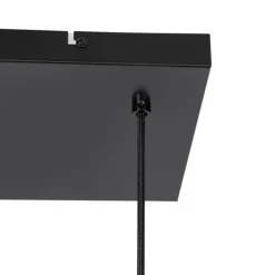 Design-Hängelampe schwarz mit Rauchglas 4-flammig - Chico