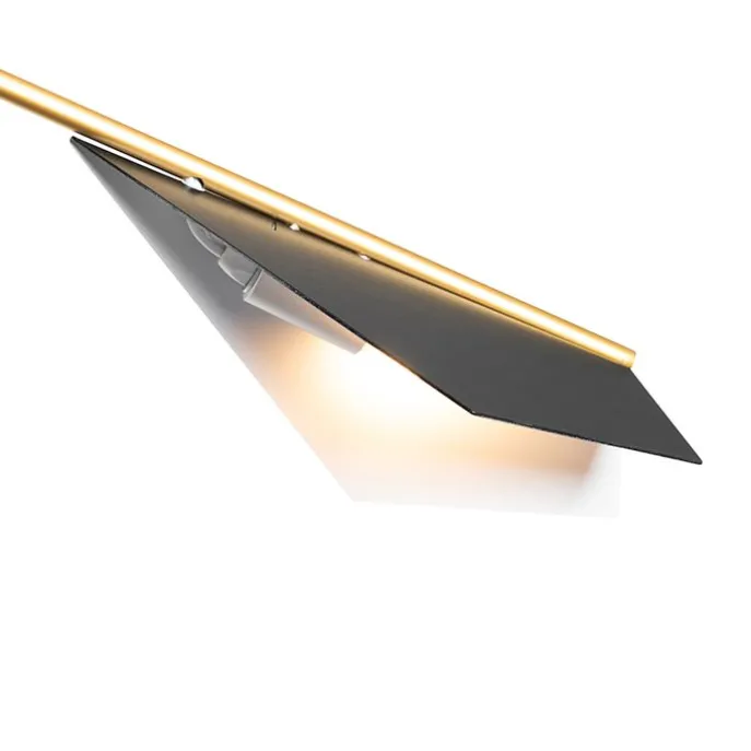 Design-Hängelampe Schwarz mit Gold 6-flammig - Sinem