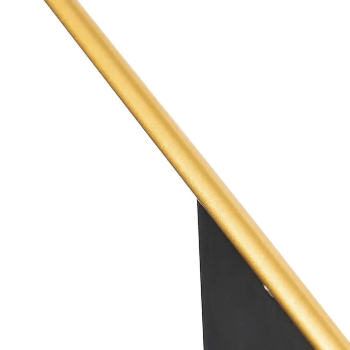 Design-Hängelampe Schwarz mit Gold 6-flammig - Sinem