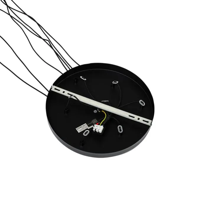 Design-Hängelampe schwarz rund 7-flammig - Tuba