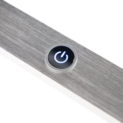 Design-Hängelampe Stahl mit Touch-Dimmer inkl. LED - Platin