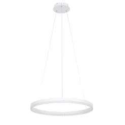 Design-Hängelampe weiß 60 cm inkl. LED 3-stufig dimmbar - Anello