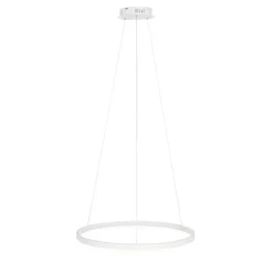 Design-Hängelampe weiß 60 cm inkl. LED 3-stufig dimmbar - Anello