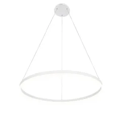 Design-Hängelampe weiß 80 cm inkl. LED 3-stufig dimmbar - Anello
