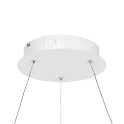 Design-Hängelampe weiß 80 cm inkl. LED 3-stufig dimmbar - Anello