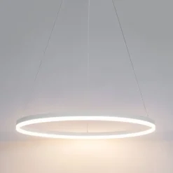 Design-Hängelampe weiß 80 cm inkl. LED 3-stufig dimmbar - Anello