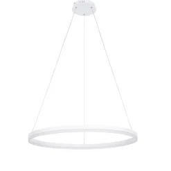 Design-Hängelampe weiß 80 cm inkl. LED 3-stufig dimmbar - Anello