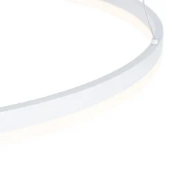 Design-Hängelampe weiß 80 cm inkl. LED 3-stufig dimmbar - Anello