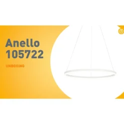Design-Hängelampe weiß 80 cm inkl. LED 3-stufig dimmbar - Anello