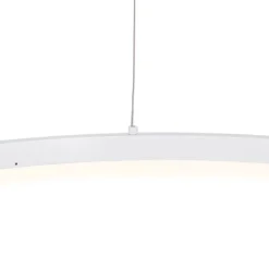 Design-Hängelampe weiß 80 cm inkl. LED 3-stufig dimmbar - Anello