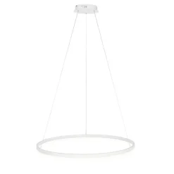 Design-Hängelampe weiß 80 cm inkl. LED 3-stufig dimmbar - Anello