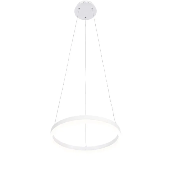 Design-Hängelampe weiß 40 cm inkl. LED 3-stufig dimmbar - Anello