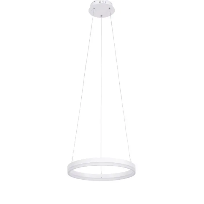 Design-Hängelampe weiß 40 cm inkl. LED 3-stufig dimmbar - Anello