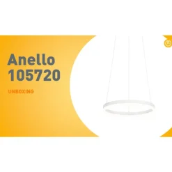Design-Hängelampe weiß 40 cm inkl. LED 3-stufig dimmbar - Anello