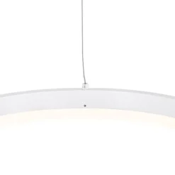 Design-Hängelampe weiß 40 cm inkl. LED 3-stufig dimmbar - Anello