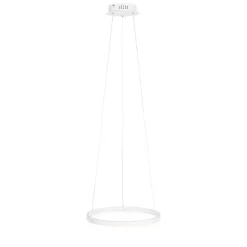 Design-Hängelampe weiß 40 cm inkl. LED 3-stufig dimmbar - Anello