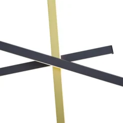 Design-Hängelampe X Schwarz mit Gold inkl. LED 3-Stufen-Dimmbar - Joy