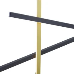 Design-Hängelampe X Schwarz mit Gold inkl. LED 3-Stufen-Dimmbar - Joy