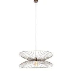 Design-Hängeleuchte Dunkelbronze mit doppeltem Schirm - Pua