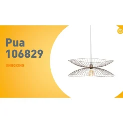 Design-Hängeleuchte Dunkelbronze mit doppeltem Schirm - Pua