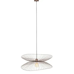 Design-Hängeleuchte Dunkelbronze mit doppeltem Schirm - Pua