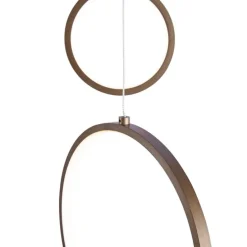 Design-Hängeleuchte Dunkelbronze 9-flammig inkl. LED 3-Stufen-Dimmbar - Vide Anella