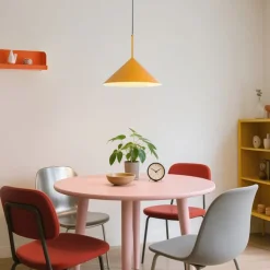 Design-Hängeleuchte Gelb Dreieck - Triangolo