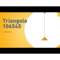 Design-Hängeleuchte Gelb Dreieck - Triangolo