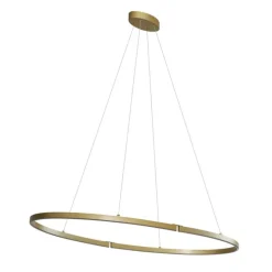 Design-Hängeleuchte Messing 120cm inkl. LED 3-Stufen-Dimmbar - Ovallo