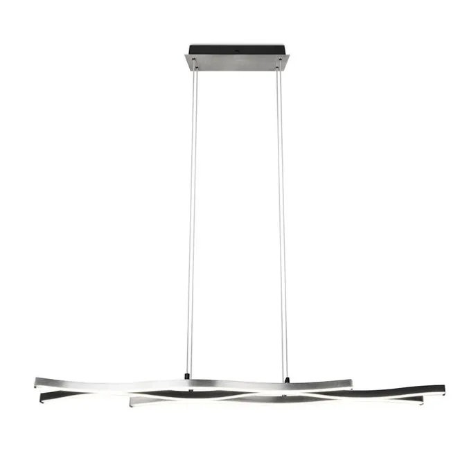 Design-Hängeleuchte schwarz mit Silber inkl. LED Dimmbar - Blaze