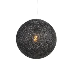 Design-Hängeleuchte schwarz Kugel 45cm - Corda