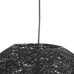 Design-Hängeleuchte schwarz Kugel 45cm - Corda