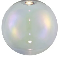 Design-Hängeleuchte schwarz mit Regenbogen-Glas 35cm - Mallon