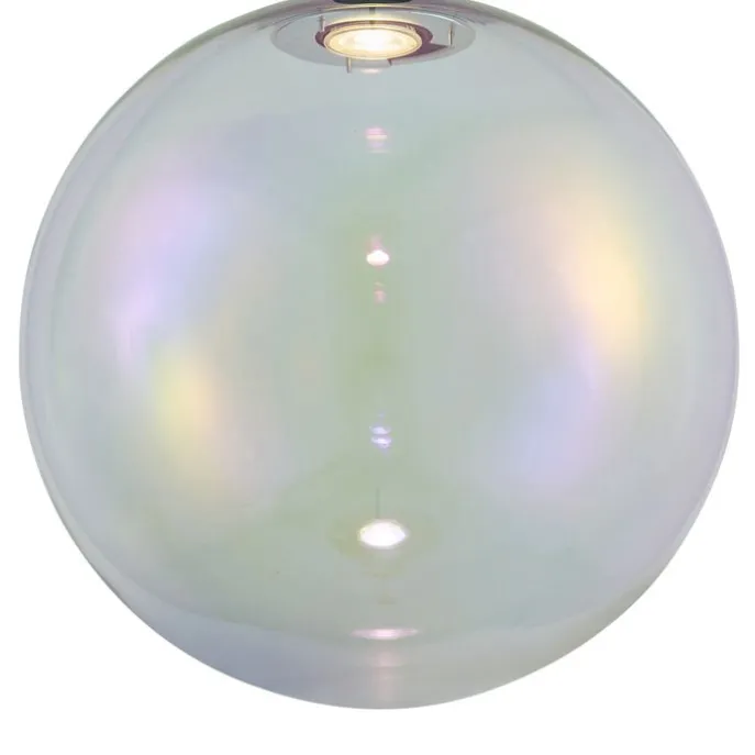 Design-Hängeleuchte schwarz mit Regenbogen-Glas 35cm - Mallon