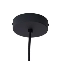 Design-Hängeleuchte schwarz mit Milchglas 5-flammig - Vertical