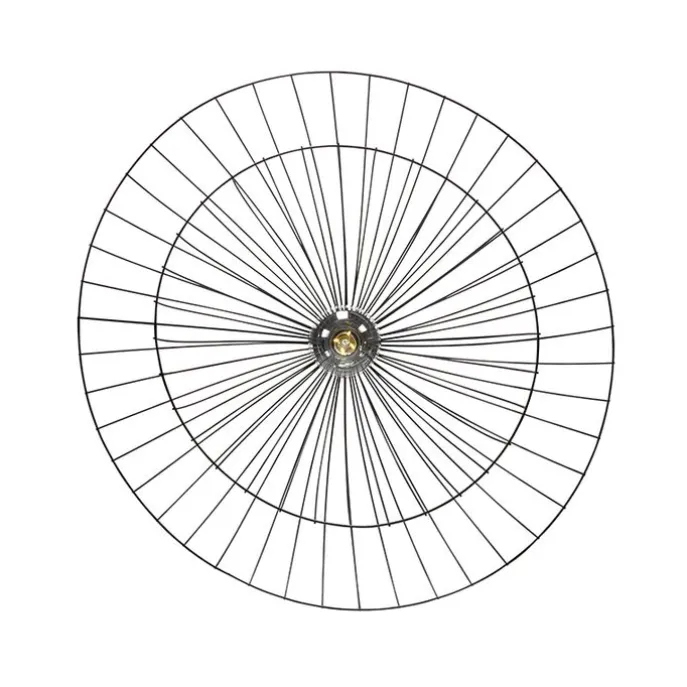 Design-Hängeleuchte schwarz mit doppeltem Schirm 66 cm - Pua
