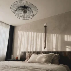 Design-Hängeleuchte schwarz mit doppeltem Schirm 66 cm - Pua