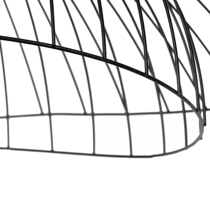 Design-Hängeleuchte schwarz mit doppeltem Schirm 66 cm - Pua